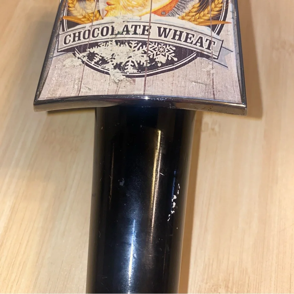 Shock Top Winter Chocolate Wheat Beer Tap Handle Man Cave Black